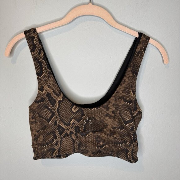 Varley XS Sports Bra Snakeskin Print Extra Small Gym Workout - Picture 2 of 4